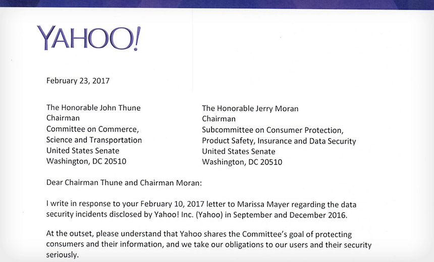 Yahoo Defends Information Security Mojo to Senators